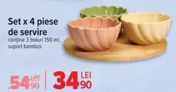 Carrefour Set x 4 piese de servire Ofertă