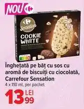 Carrefour Înghețată pe băț Cookie White Ofertă