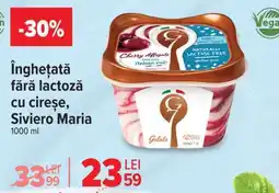 Carrefour Înghețată fără lactoză cu cireșe, Siviero Maria Ofertă