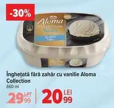 Carrefour Înghețată fără zahăr cu vanilie Aloma Collection Ofertă