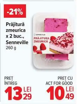 Carrefour Prăjitură zmeurică x 2 buc., Senneville Ofertă
