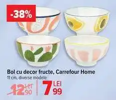 Carrefour Bol cu decor fructe, Carrefour Home Ofertă