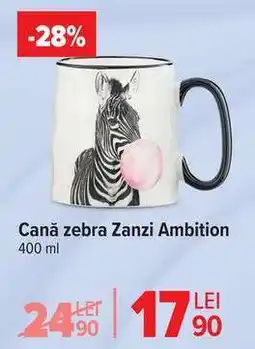 Carrefour Cană zebra Zanzi Ambition Ofertă