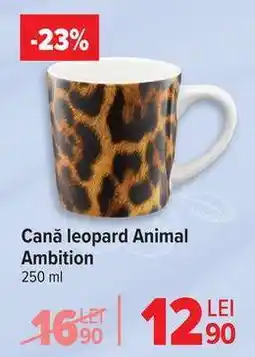 Carrefour Cană leopard Animal Ambition Ofertă