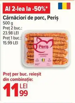 Carrefour Cârnați de porc, Periș Ofertă