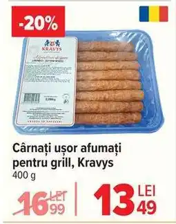 Carrefour Cârnați ușor afumați pentru grill, Kravys Ofertă