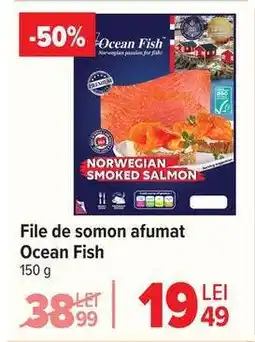 Carrefour File de somon afumat Ocean Fish Ofertă