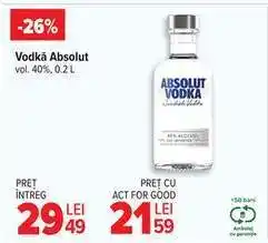 Carrefour Vodka Absolut Ofertă