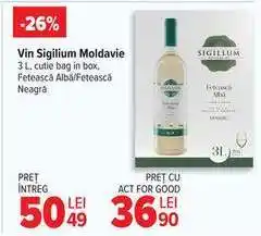 Carrefour Vin Sigilium Moldavie Ofertă