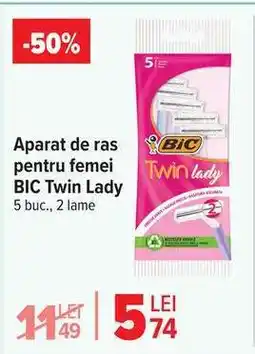 Carrefour Aparat de ras pentru femei BIC Twin Lady Ofertă