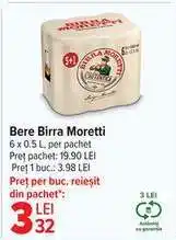 Carrefour Bere Birra Moretti Ofertă