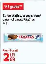 Carrefour Baton stafide/cocos și rom/caramel sărat, Făgăraș Ofertă