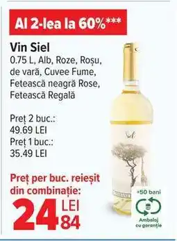 Carrefour Vin Siel Ofertă