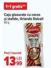 Carrefour Caju glazurate cu cocos și stafide, Orlando Dolceli Ofertă