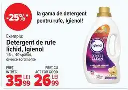 Carrefour Detergent de rufe lichid, Igienol Ofertă