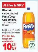 Carrefour Băutură carbogazoasă Fanta/Coca-Cola Original Ofertă
