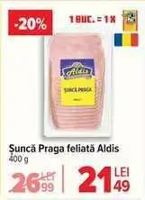 Carrefour Șuncă Praga feliată Aldis Ofertă