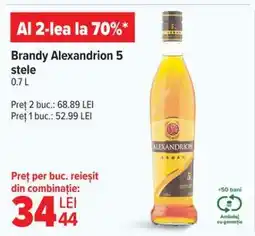 Carrefour Brandy Alexandrion 5 stele Ofertă