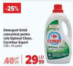 Carrefour Detergent lichid concentrat pentru rufe Optimal Clean, Carrefour Expert Ofertă