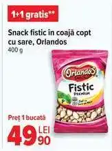 Carrefour Snack fistic în coajă copt cu sare, Orlandos Ofertă