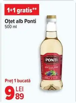 Carrefour Oțet alb Ponti Ofertă