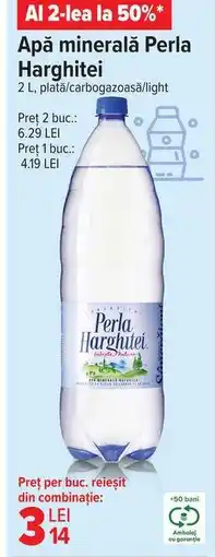 Carrefour Apă minerală Perla Harghitei Ofertă