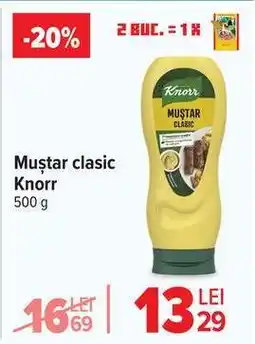 Carrefour Muștar Clasic Knorr Ofertă