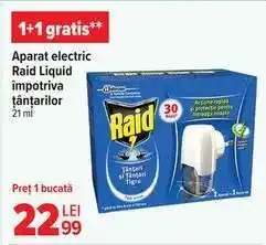 Carrefour Aparat electric Raid Liquid împotriva țânțarilor Ofertă