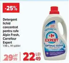 Carrefour Detergent lichid concentrat pentru rufe Alpin Fresh, Carrefour Expert Ofertă