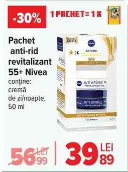 Carrefour Pachet anti-rid revitalizant 55+ Nivea Ofertă