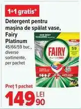 Carrefour Fairy Platinum Detergent Ofertă