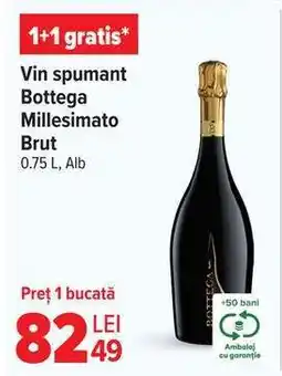 Carrefour Vin spumant Bottega Millesimato Brut Ofertă