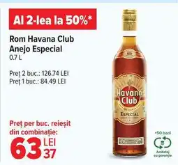 Carrefour Rom Havana Club Anejo Especial 0.7 L Ofertă
