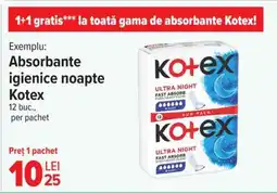 Carrefour Absorbante igienice noapte, Kotex Ofertă