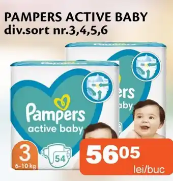 Unicarm Pampers active baby Ofertă