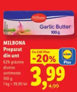 Lidl MILBONA Preparat din unt Ofertă