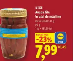 Lidl NIXE Ansoa file in ulei de măsline Ofertă