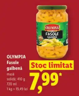 Lidl OLYMPIA Fasole galbenă Ofertă