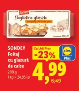 Lidl SONDEY Foitaj cu glazurǎ de caise Ofertă