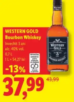 Lidl WESTERN GOLD Bourbon Whiskey Ofertă