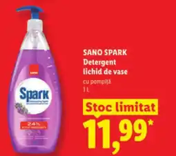 Lidl SANO SPARK Detergent lichid de vase Ofertă