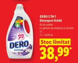 Lidl DERO 2 IN 1 Detergent lichid Ofertă