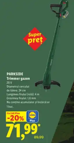 Lidl PARKSIDE Trimmer gazon Ofertă