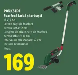 Lidl PARKSIDE Foarfecă iarbă şi arbuşti Ofertă