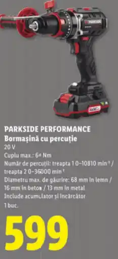 Lidl PARKSIDE PERFORMANCE Bormaşină cu percuție Ofertă