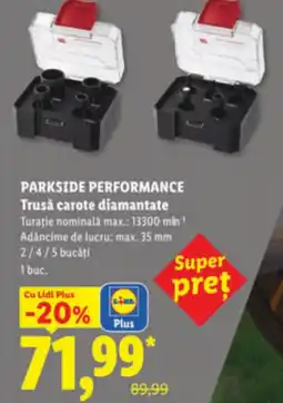 Lidl PARKSIDE PERFORMANCE Trusǎ carote diamantate Ofertă