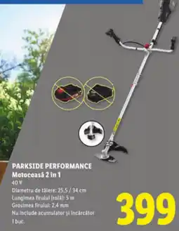 Lidl PARKSIDE PERFORMANCE Matocoasă 2 in 1 Ofertă