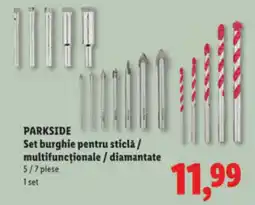 Lidl PARKSIDE Set burghie pentru sticlă/ multifuncționale / diamantate Ofertă