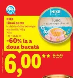 Lidl NIXE Fileuri de ton Ofertă