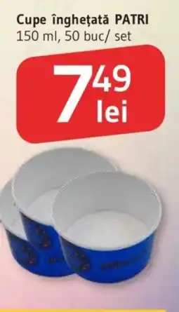 Supeco Cupe îngheţată PATRI Ofertă